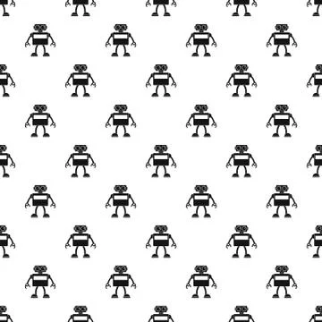 Android robot pattern Illustrazione stock
