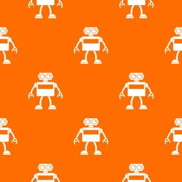 Android robot pattern seamless Illustrazione stock