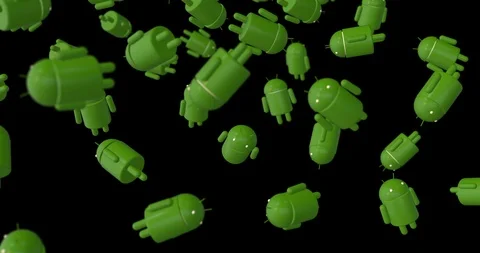 Android robots loop Stock Footage 91864905