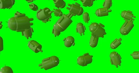 Android robots loop Video stock 91864935