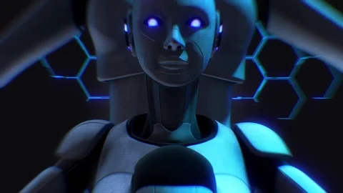 Android Robots Loop Stock Footage 263217046
