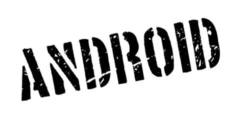 Android rubber stamp Illustrazione stock