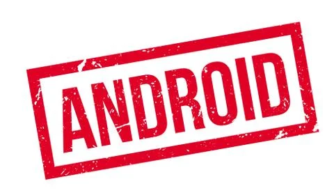 Android rubber stamp Stock Illustration