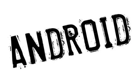 Android rubber stamp Illustrazione stock