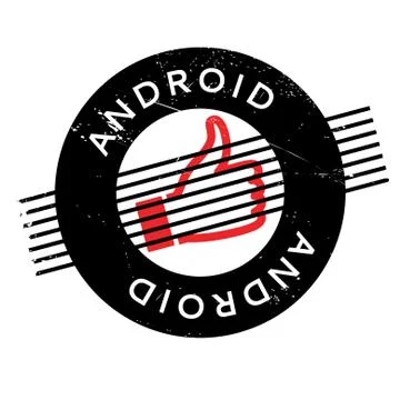 Android rubber stamp Stock Illustration