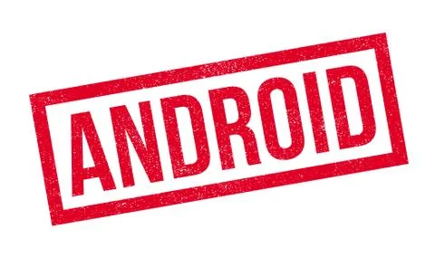 Android rubber stamp Illustrazione stock