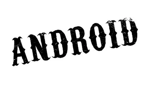 Android rubber stamp Illustrazione stock