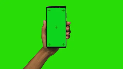 Android Smartphone With Green Screen Stock Footage 138458929