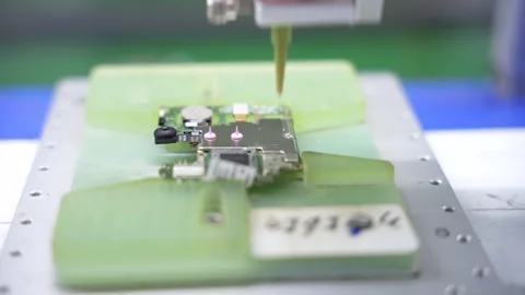 Android smartphone Production assembly line Stock Footage 247128886