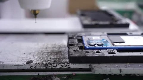 Android smartphone Production assembly line Stock Footage 247279588