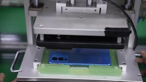 Android smartphone Production assembly line Stock Footage 247281474