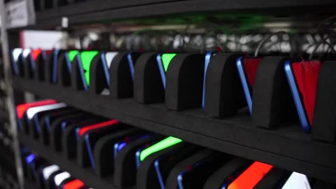 Android smartphone Production assembly line Stock Footage 247281495