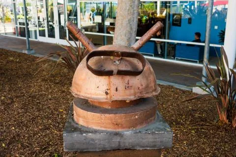 Android statue in Googleplex headquarters main office Stock Photos