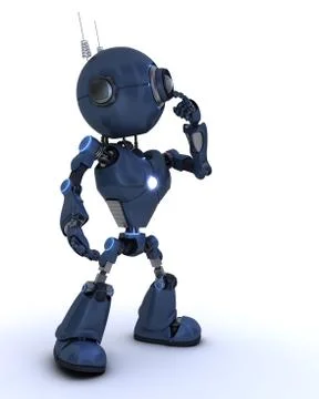 Android thinking Stock Illustration
