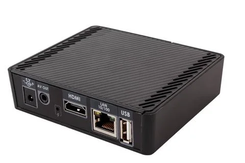 Android TV set top box Android TV set top box receiver with isolated on wh... Stock Photos