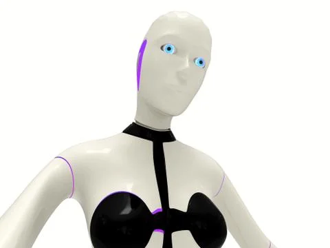 Android woman making selfie Stock Illustration