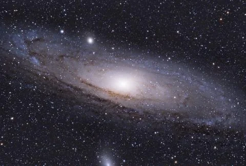 Andromeda galaxy Stock Photos