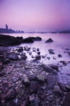 Andscape of rock coast Stock Photos