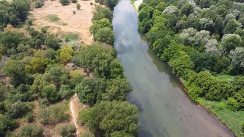 Anduze the flight over the roach Stock Footage 246600920