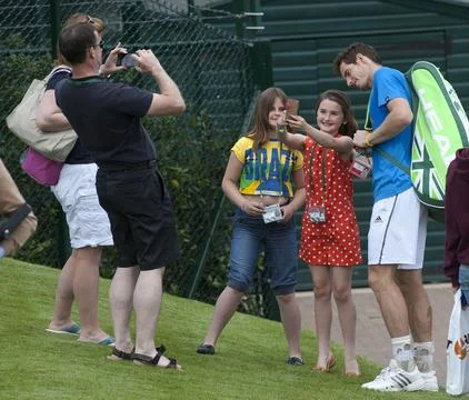 Andy Murray Enjoys Some Post Training Fun With His Nieces Andy Murray With His 1 Stock Photos