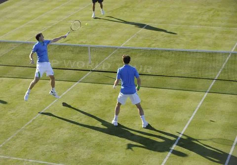 Andy Murray Plays A Double Match With His Brother Jamie Murray Against Xavier Ma Foto stock