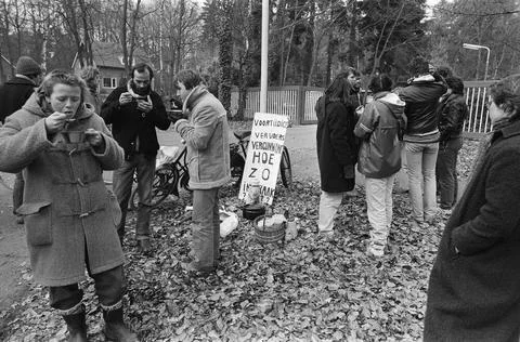 Anefo photo collection. Basic group Stop Nuclear Energy wants to prevent t... Stock Photos