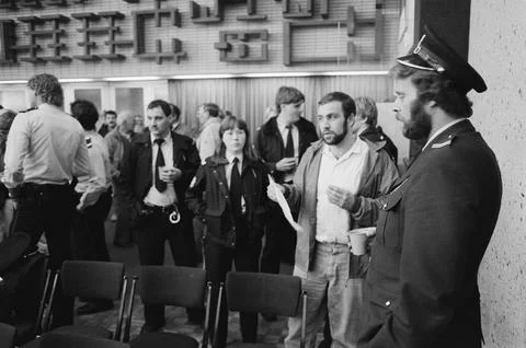 Anefo,photo,collection.,Interruption,of,Amsterdam,police;,Agents,together, Stock Photos