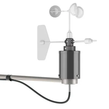 Anemometer, 3D-Rendering Anemometer, 3D rendering isolated on white backgr... Stock-Fotos