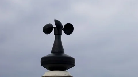 Anemometer, air speed indicator Stock Footage 98425087