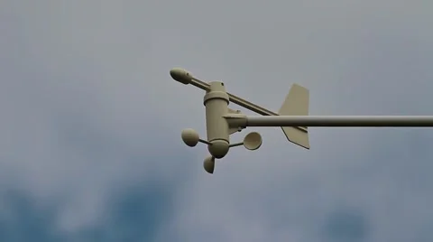 Anemometer and blue sky Video stock 43359747