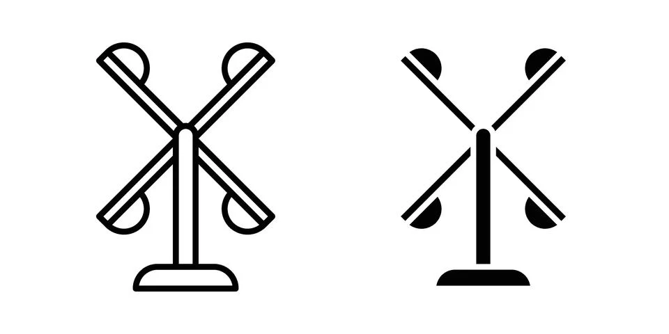 Anemometer icon set modern line and solid style collection. Stock-Illustration