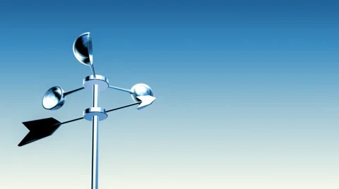 Anemometer (Loop with Luma Matte) Stock-Footage 5762690