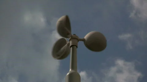 Anemometer Time Lapse Stock Footage 761533
