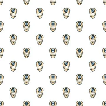 Anemometer weather measurement tool seamless pattern Stock Illustration