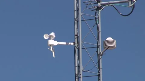 Anemometer in Wind Video stock 52548919