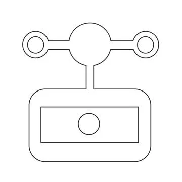 Anemometer wind meter icon Illustration design Illustrazione stock