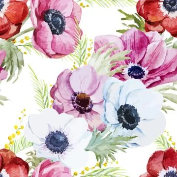 Anemones Stock Illustration