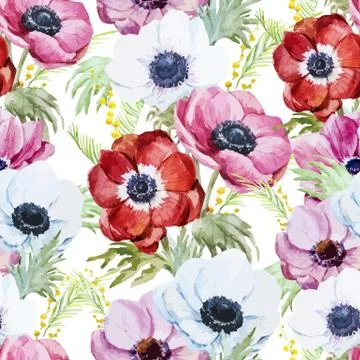 Anemones Stock Illustration