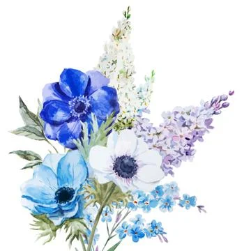 Anemones Stock Illustration