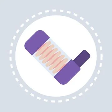 Anesthesia breathing machine or ventilator icon healthcare medical service logo Stock Illustration