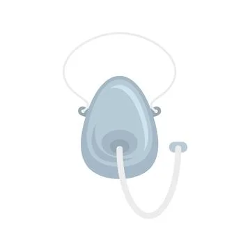 Anesthesia face mask icon flat isolated vector イラスト素材