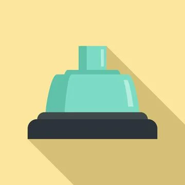 Anesthesia icon, flat style Stock Illustration