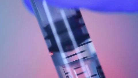 Anesthesia injection, close up Vidéo 84844144