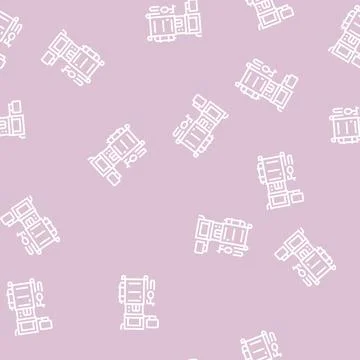 Anesthesia machine line seamless pattern イラスト素材