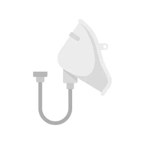 Anesthesia mask icon flat isolated vector イラスト素材
