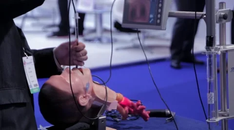 Anesthetist intubated_2 Stock Footage 64654720