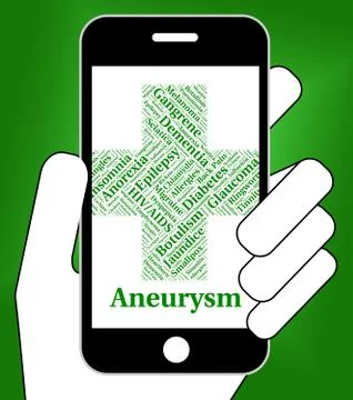 Aneurysm Illness Indicates Artery Wall And Ailment Stock Illustration