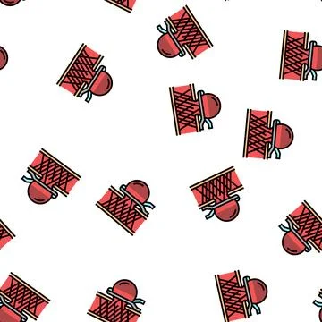 Aneurysm repair vector seamless pattern Stock Illustration