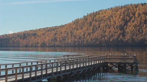 Angara River Stock Footage 32254386