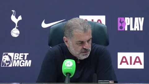Ange Postecoglou finding future talk ‘weird’ after ending Spurs’ trophy drought Stock Footage 310061917